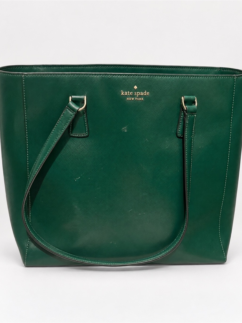 kate spade Emerald Green Saffiano Leather Tote